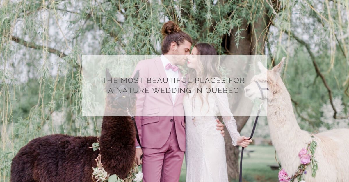 The most beautiful places for a nature wedding in Quebec