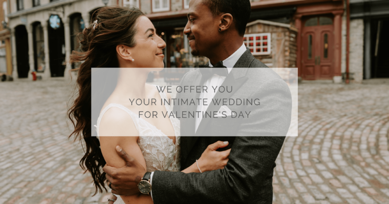 We offer you your wedding for Valentine’s Day!