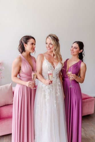 Junophoto DIY bridesmaid style shoot infinity dress